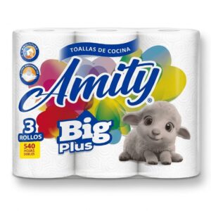 Toallas de Cocina Amity Big Plus 3 rollos