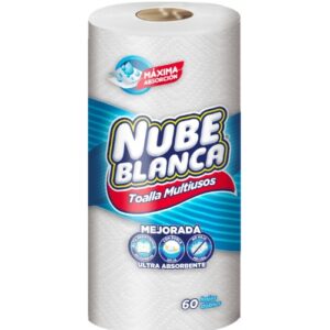 Toalla Multiuosos Nube blanca 60 hojas dobles