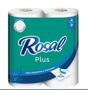 Papel higiénico Rosal Plus 4 rollos P
